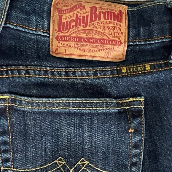 Lucky Brand Jeans Low Rise Bootcut Women’s Sz 8/29 Dark Wash - Picture 5 of 10